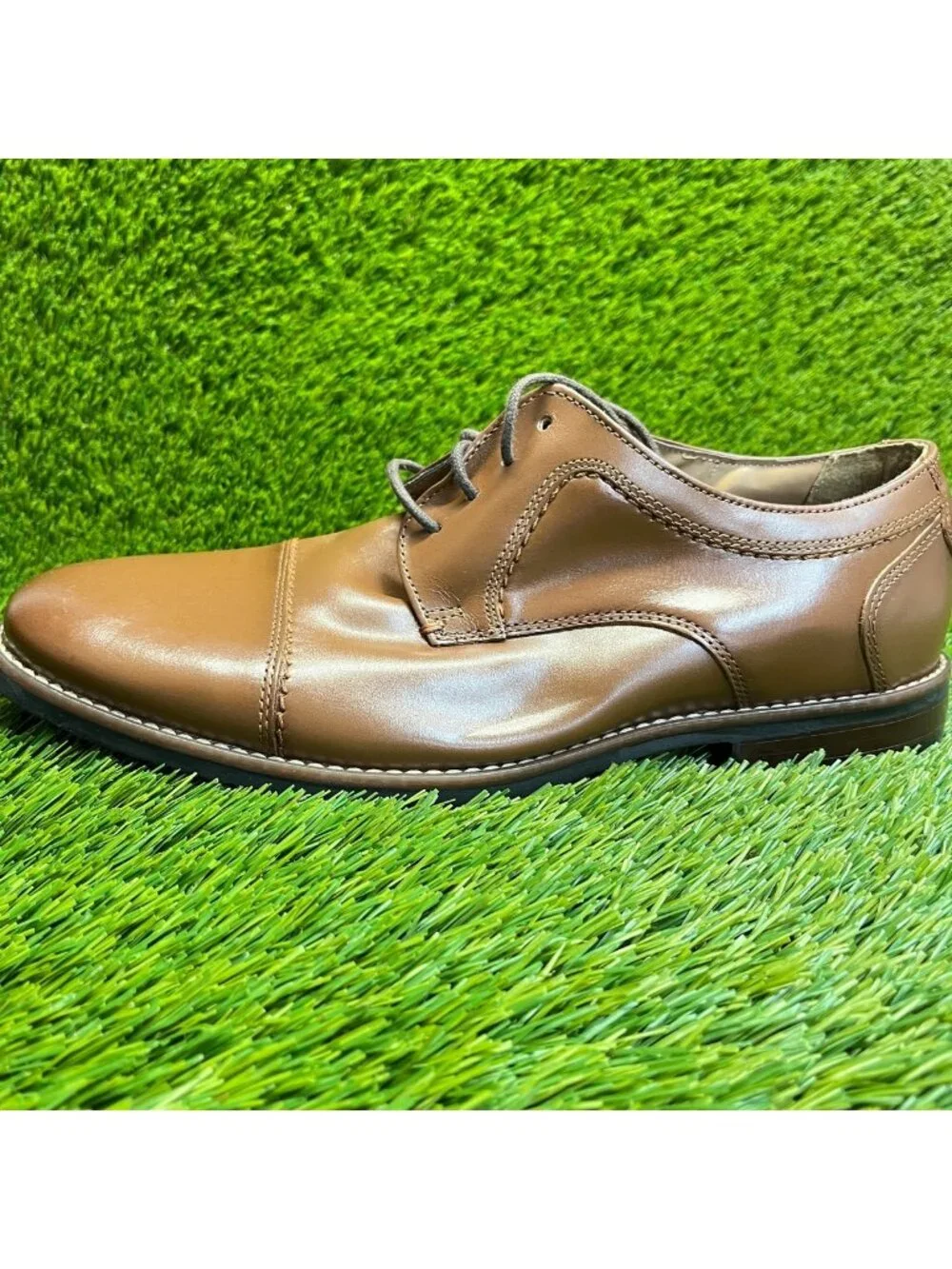 Nunn Bush Westwood Mens Size 10 Brown Classic Cap Toe Oxford Dress Shoes